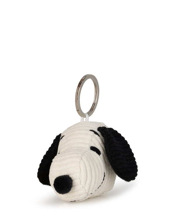 Bon Ton Toys Keychain Plush Peanuts Snoopy Head Corduroy Cream 2