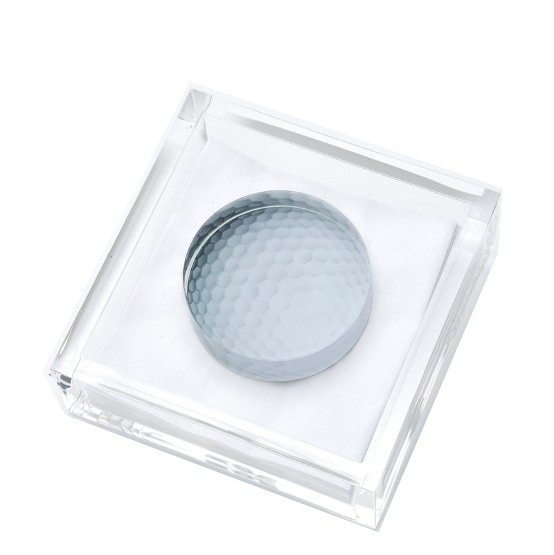 Cocktail Napkin Holder GOLF BALL 4 inches by 4 inches 