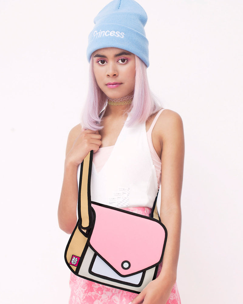 Jump From Paper 2D Shoulder Bag GIGGLE CLASSIC COLLECTION Pink