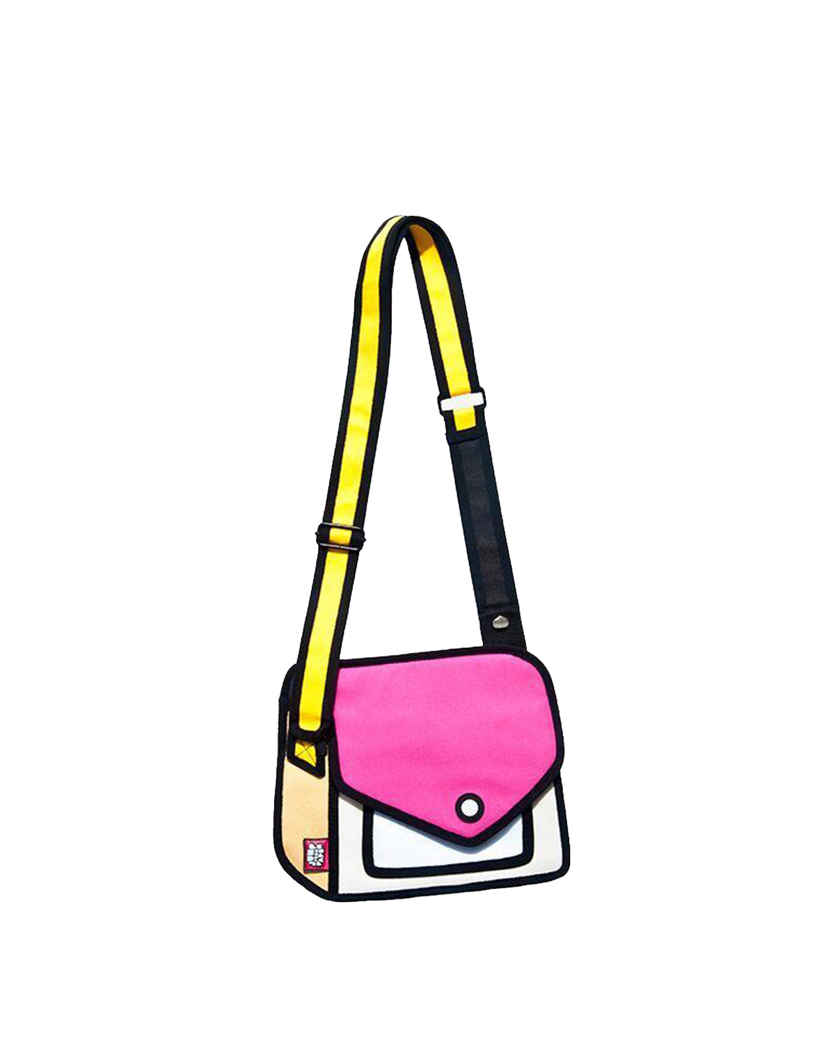 Jump From Paper 2D Shoulder Bag GIGGLE CLASSIC COLLECTION Pink/Yellow