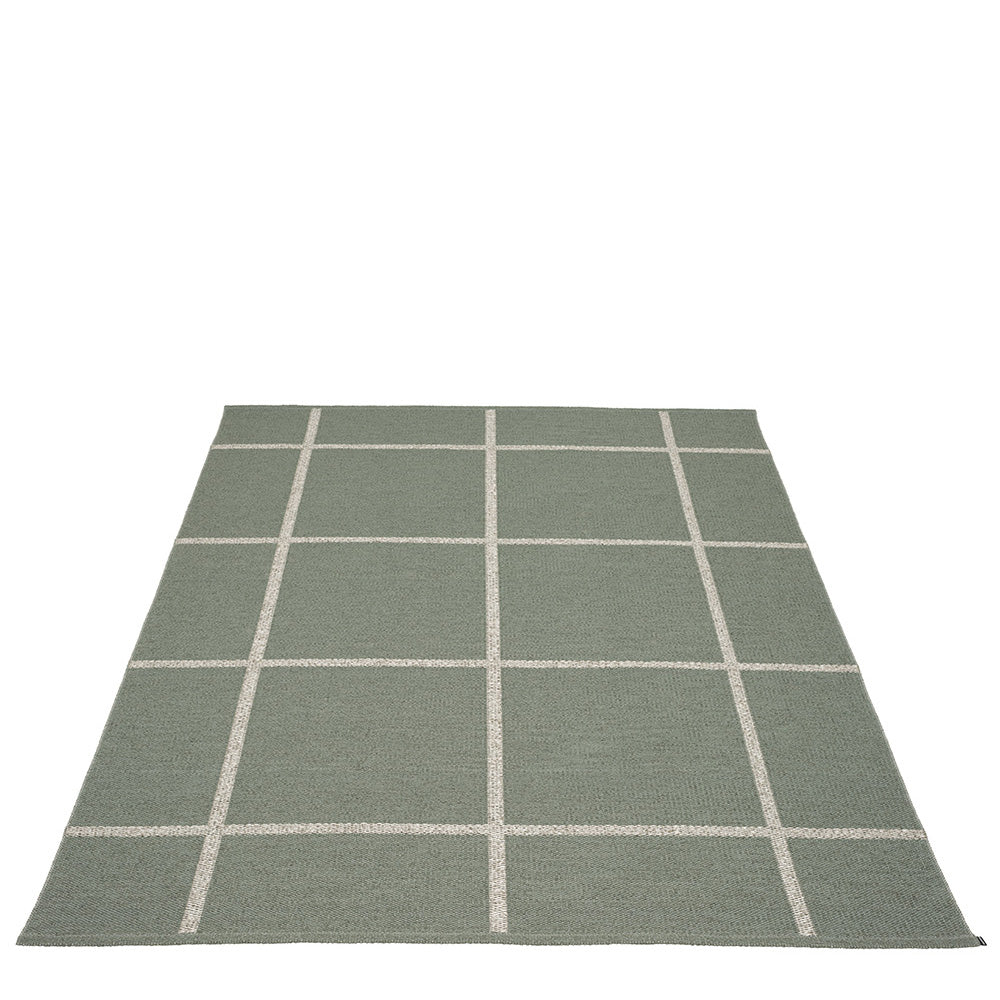Pappelina Rug ADA Army/Stone Met. 6 x 8.5 ft.