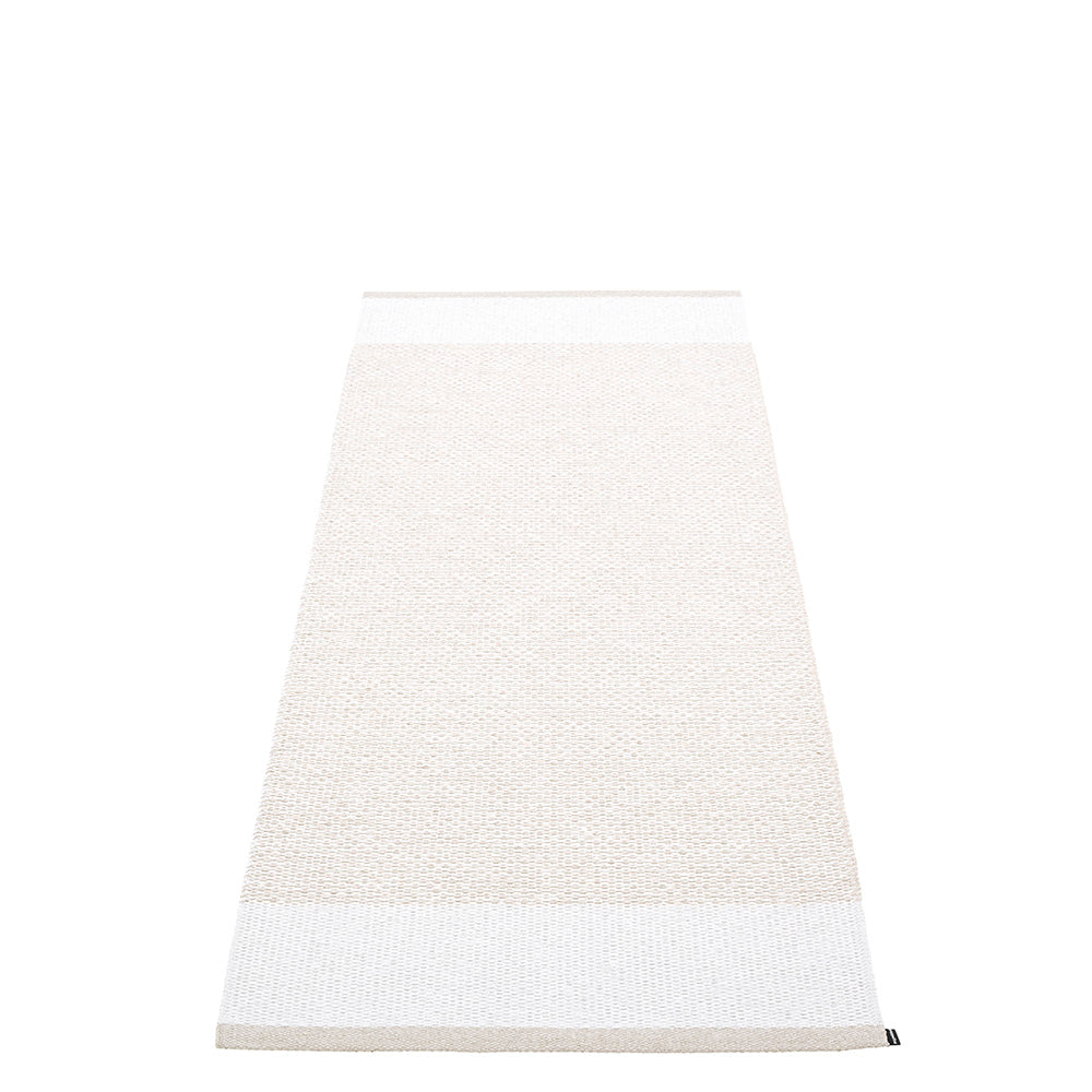 Pappelina Rug EDIT Fossil/White/White Met.
