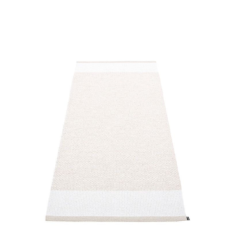 Pappelina Rug EDIT Fossil/White/White Met.