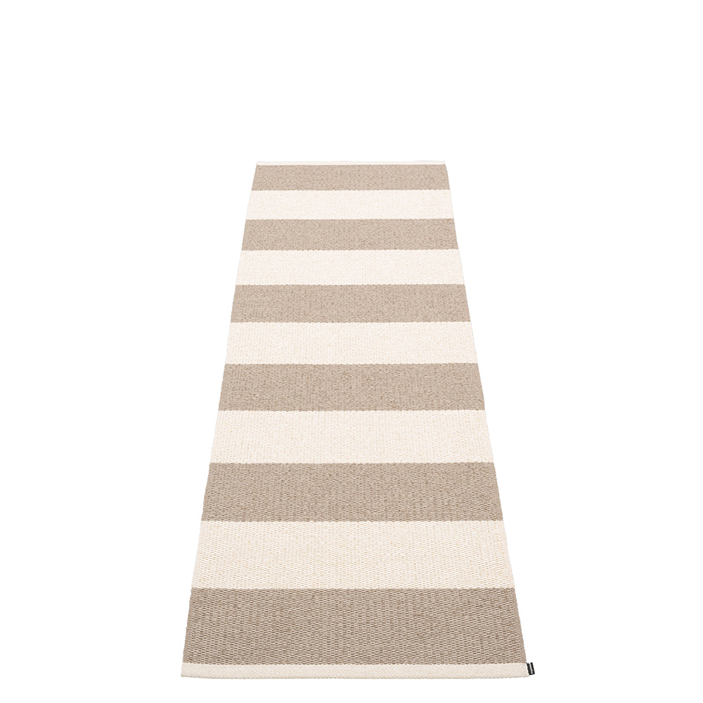 Pappelina Rug BOB Mud/Vanilla 2.25 x 7.5 ft