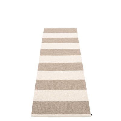 Pappelina Rug BOB Mud/Vanilla 2.25 x 7.5 ft