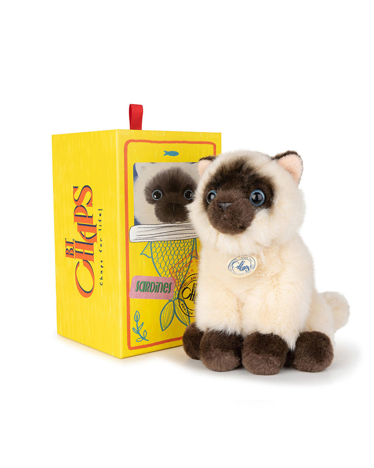 Plush BT CHAPS Eddie The Siamese in Giftbox 6.5"