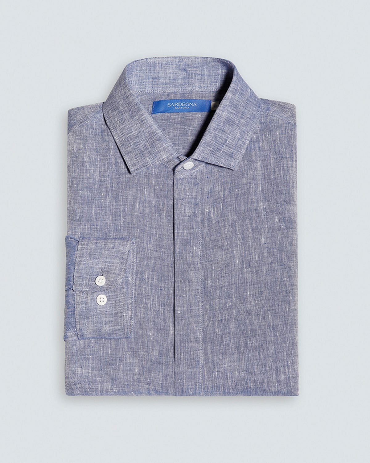 Sardegna Sartoria Men's Shirt SINGOLA Blue Jeans
