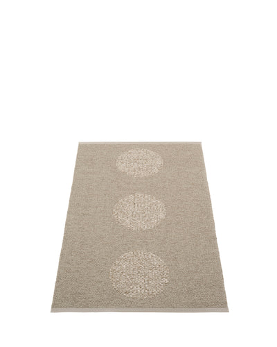 Pappelina Rug VERA 2.0 Dark Linen/Linen Metallic