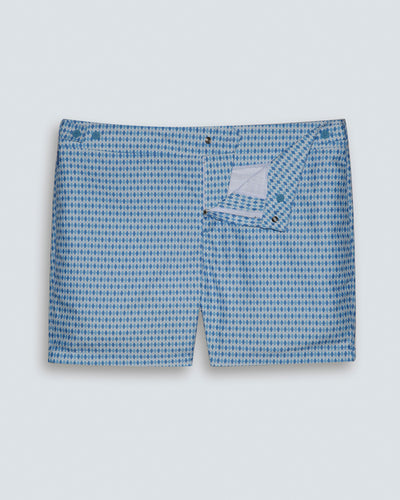 Men's Swim Shorts PENISOLA Argyle Blue Stone