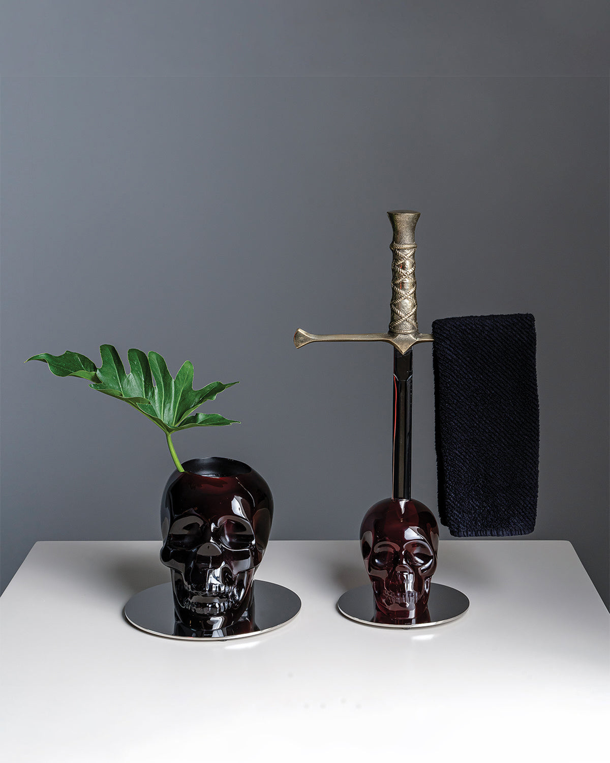 Towel Rack CRANIUM Red