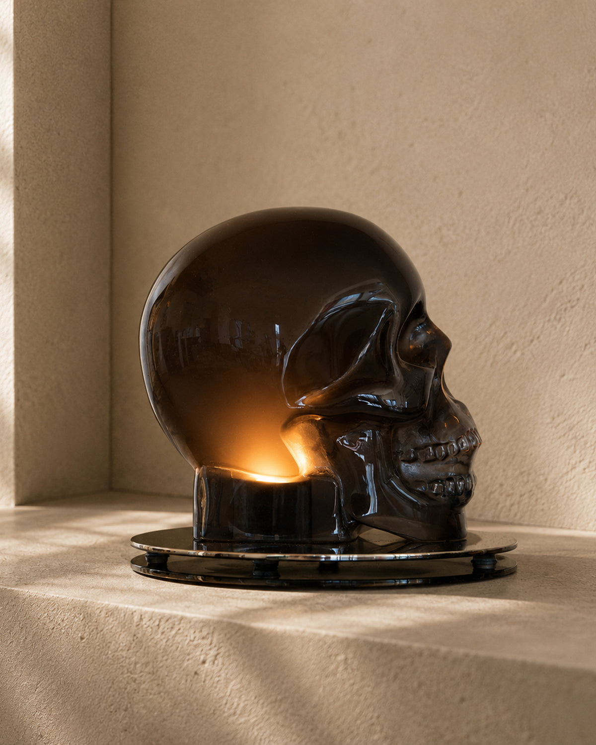 Light Fixture Cranium Vintage Smoke
