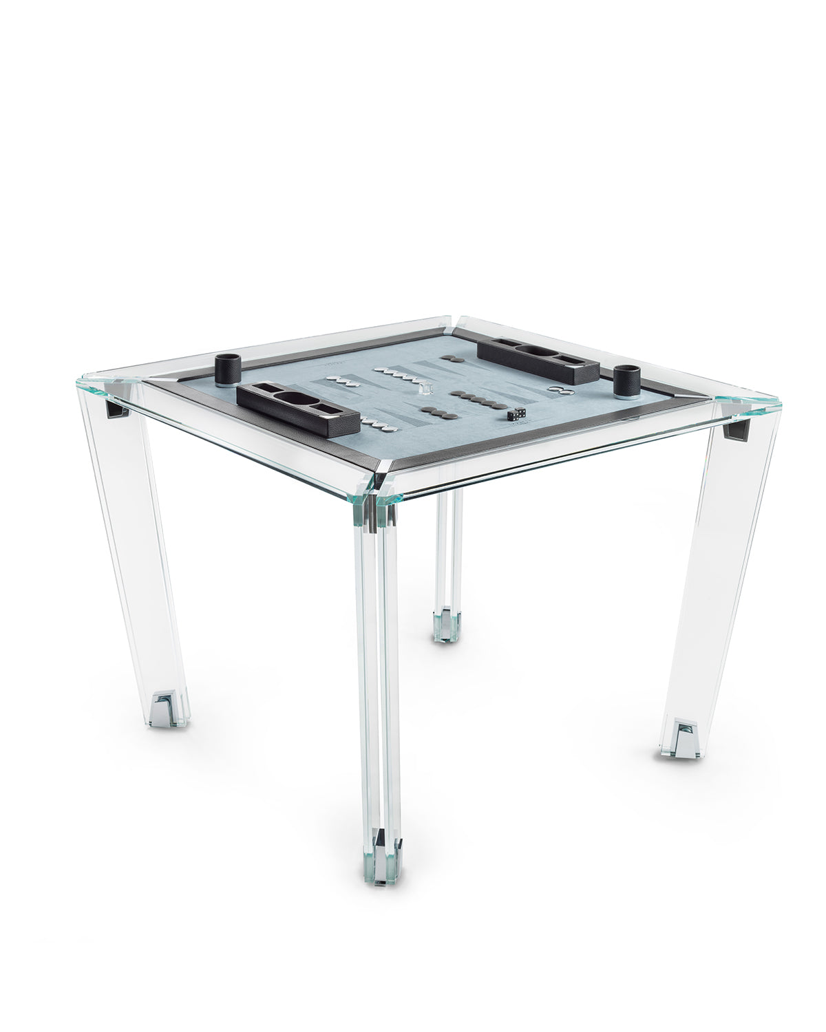 Impatia Backgammon Table TUTTUNO  incl. Leather game set and 4 removable armrests)