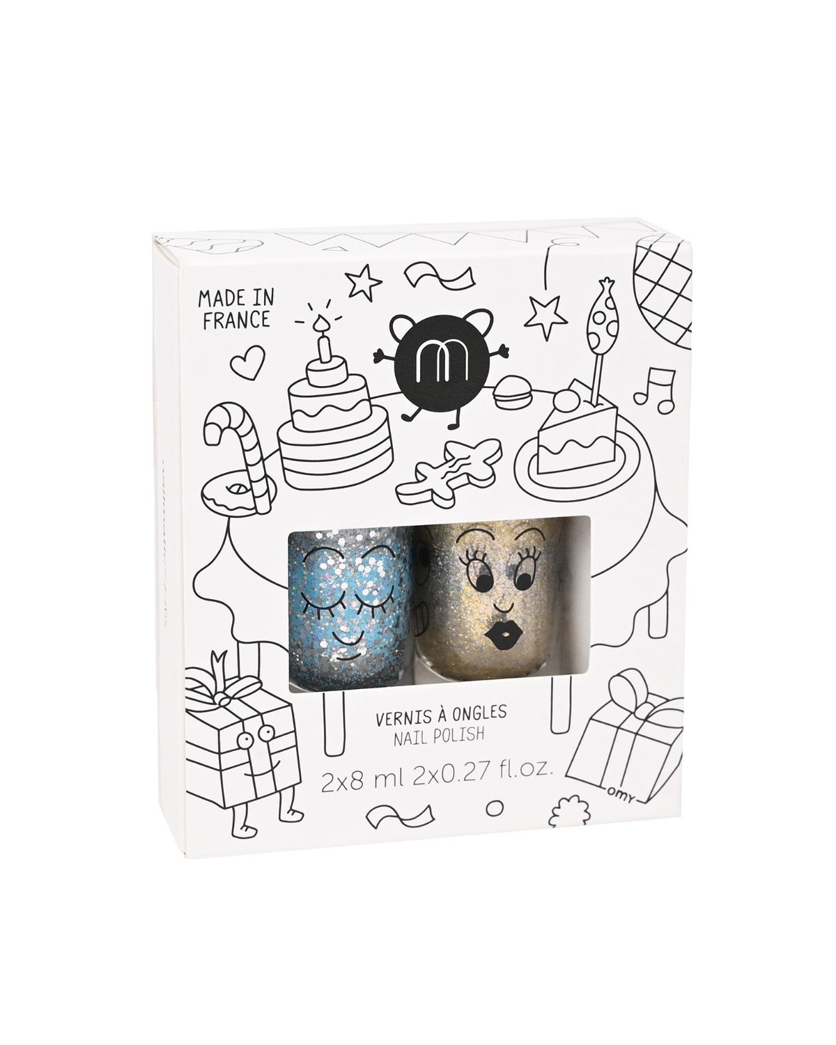 Nail Polish for Kids Set of 2 BOUM