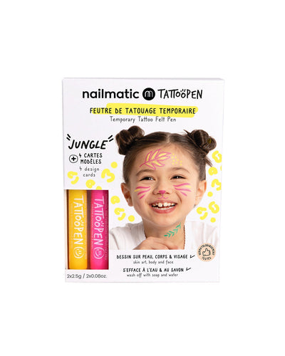 Nailmatic Tattoo Pen Set for Kids JUNGLE
