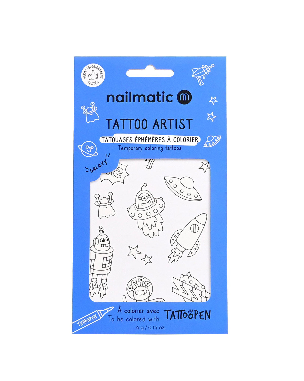 Nailmatic Temporary Tattoo for Kids Galaxy