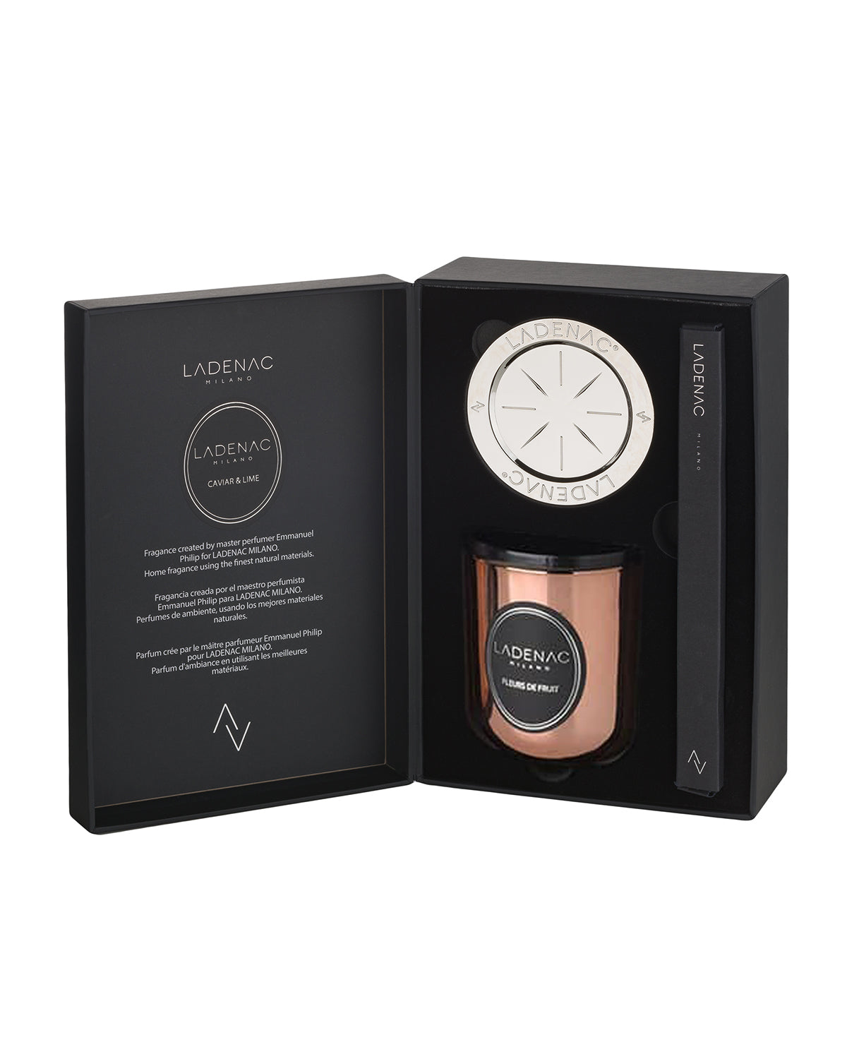 Candle in Jar URBAN SENSES 500gr Rose Fleurs de Fruit 4.72 x 6.5 x 10.83 in