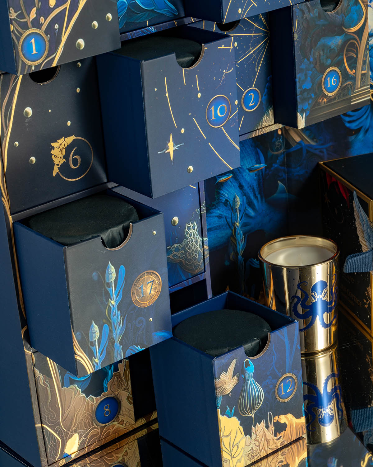 Advent Calendar THE LEGEND OF COLAPESCE votive set of 25 10.63 x 5.51 x 13.19 in