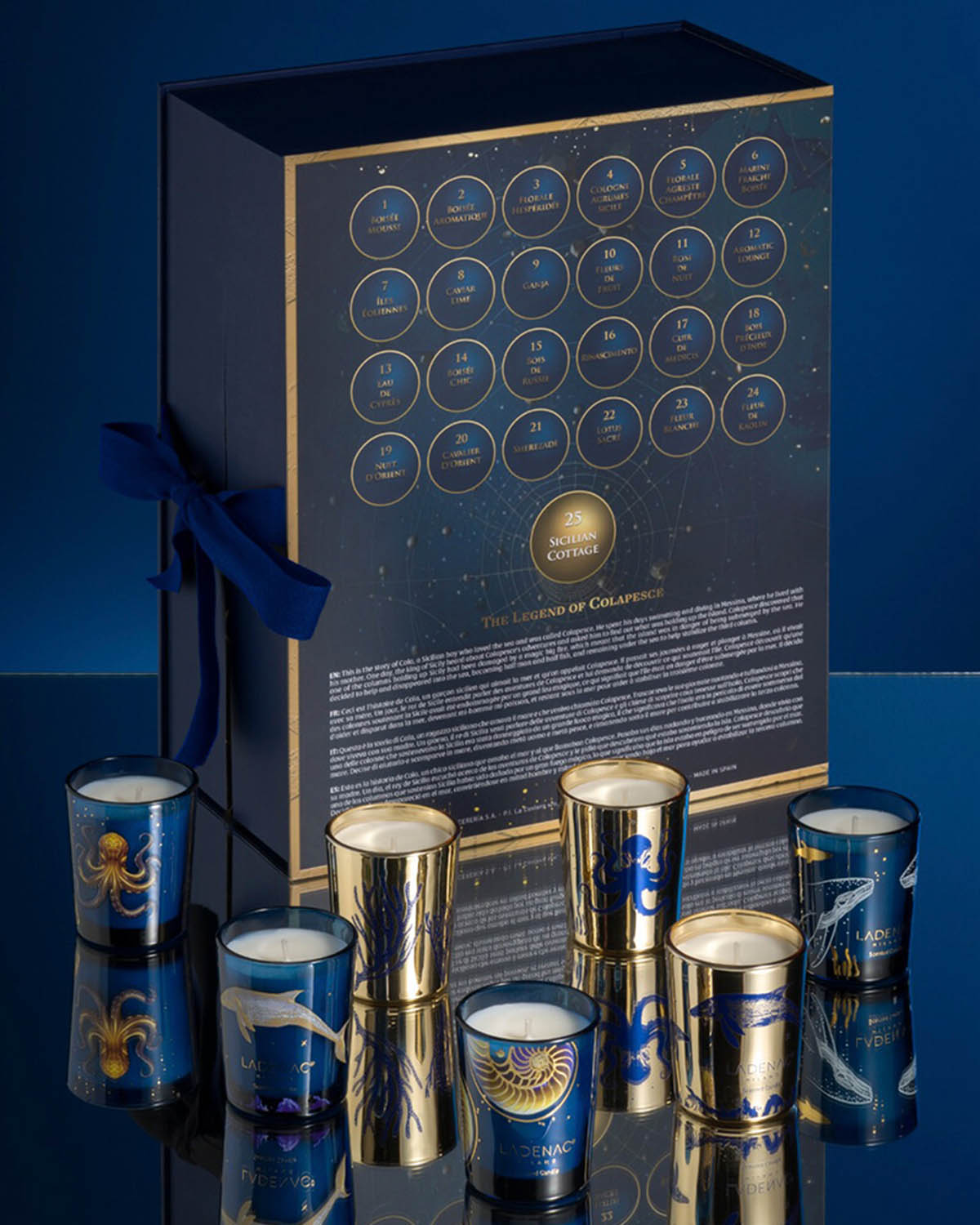 Advent Calendar THE LEGEND OF COLAPESCE votive set of 25 10.63 x 5.51 x 13.19 in