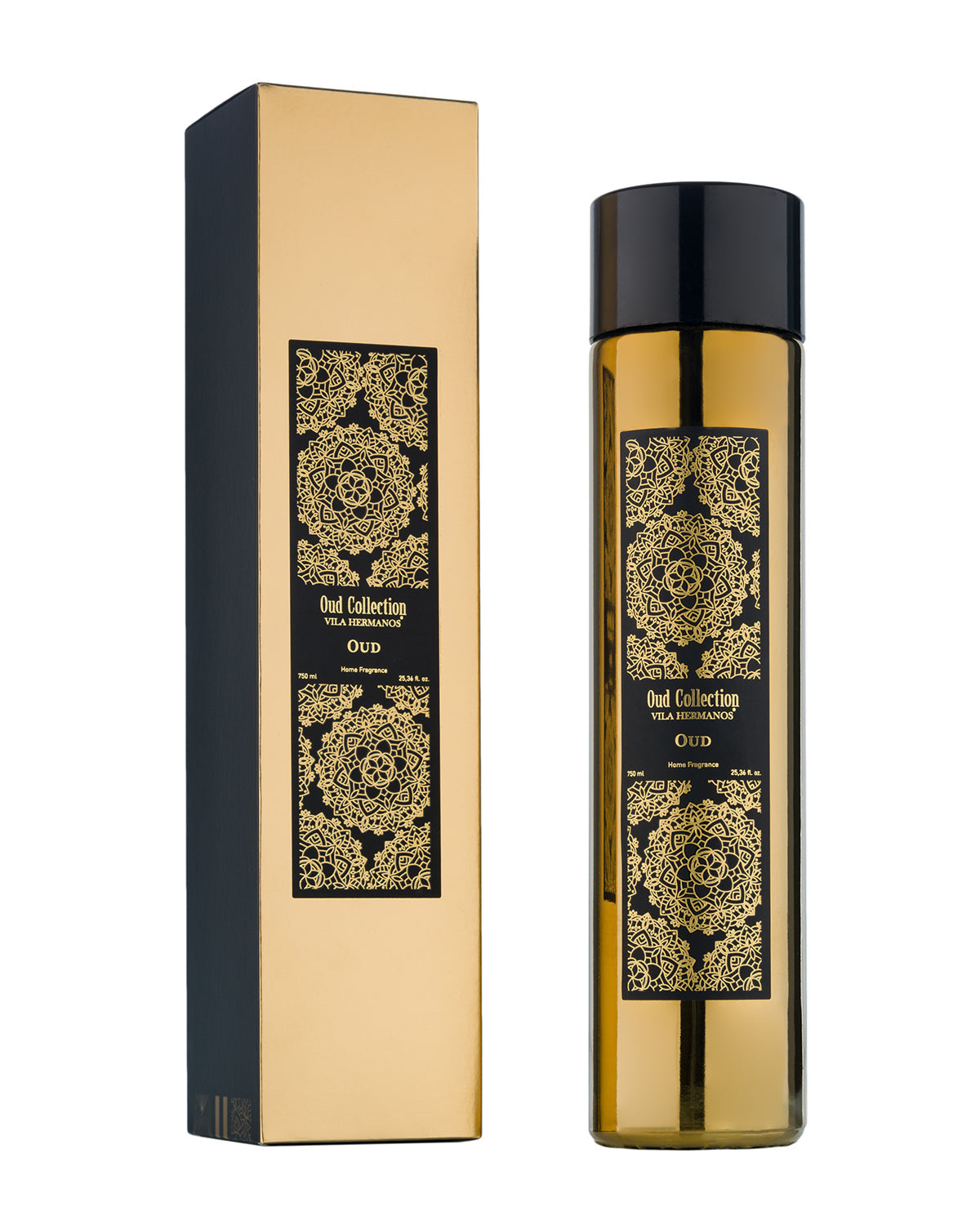Reed Diffuser OUD COLLECTION 750ml Gold Black Oud 2.95 diam. x 13.39 in