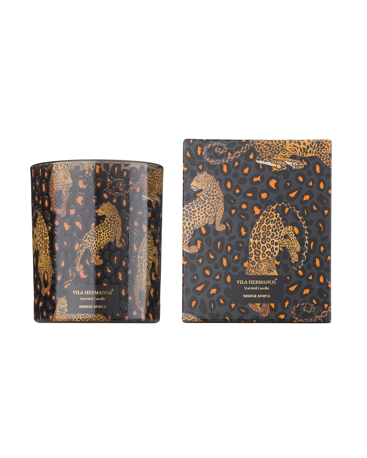 Candle in Jar JUNGLETOPIA 200gr Leopard Savage Africa 3.35 diam. x 4.13 in