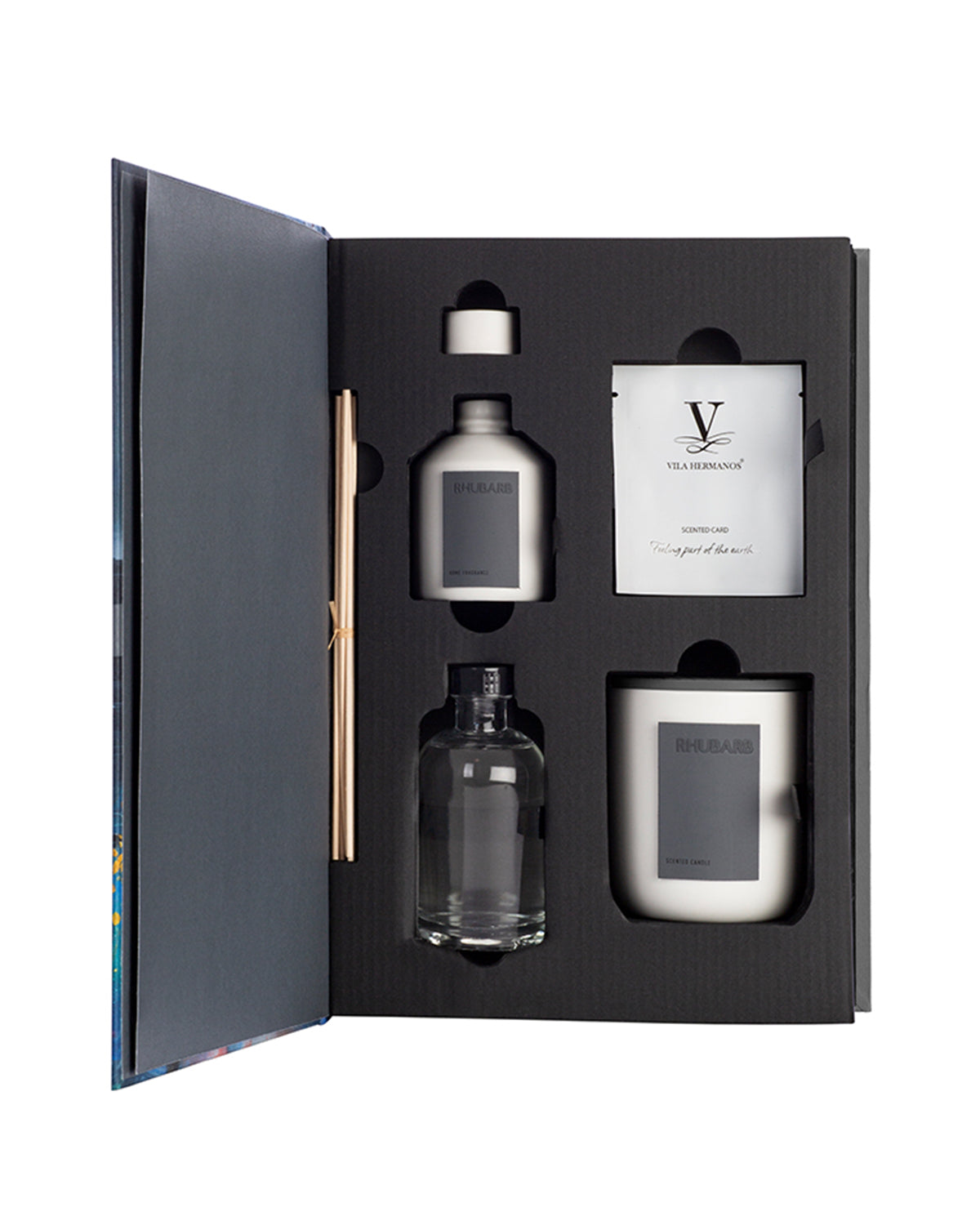 Gift Set ORGANIC YELLOW SEEDS Candle 200gr, Diffuser 100ml, Scent Card 8.07 x 3.74 x 12.01 in