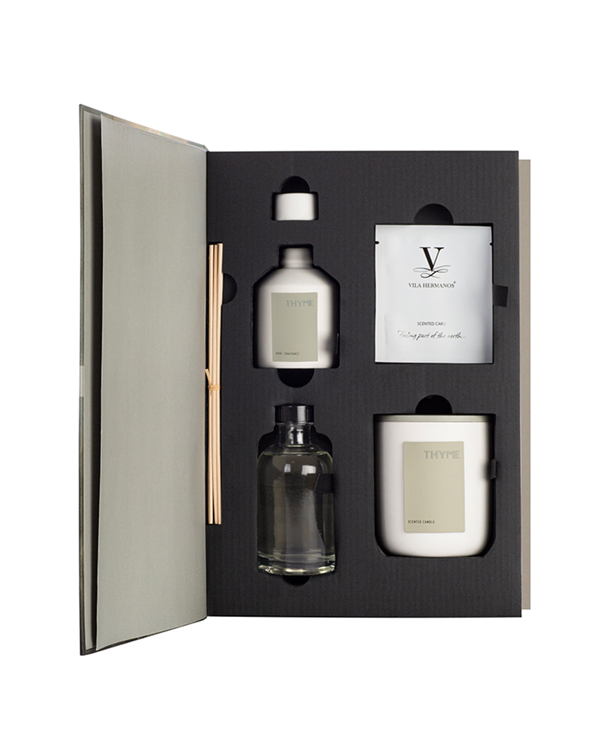 Gift Set ORGANIC YELLOW SEEDS Candle 200gr, Diffuser 100ml, Scent Card 8.07 x 3.74 x 12.01 in