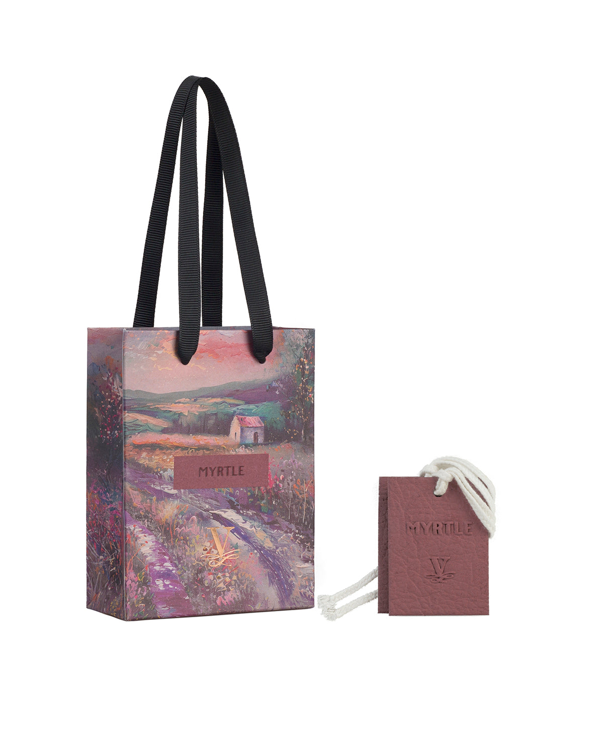 Scent Cards ORGANIC x 2 PINK MYRTLE RUTA DEL QUIJOTE 0.39 x 3.54 x 4.72 in