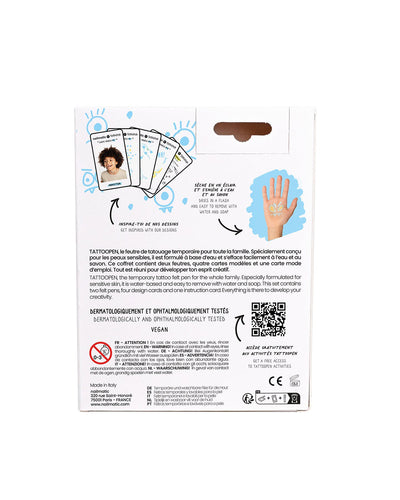 Nailmatic Tattoo Pen Set for Kids MONSTER