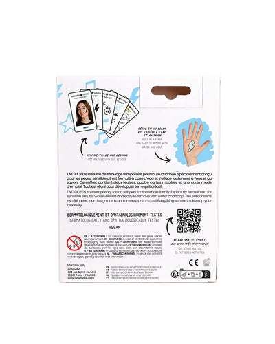 Nailmatic Tattoo Pen Set for Kids ROCK