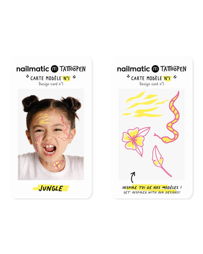 Nailmatic Tattoo Pen Set for Kids JUNGLE