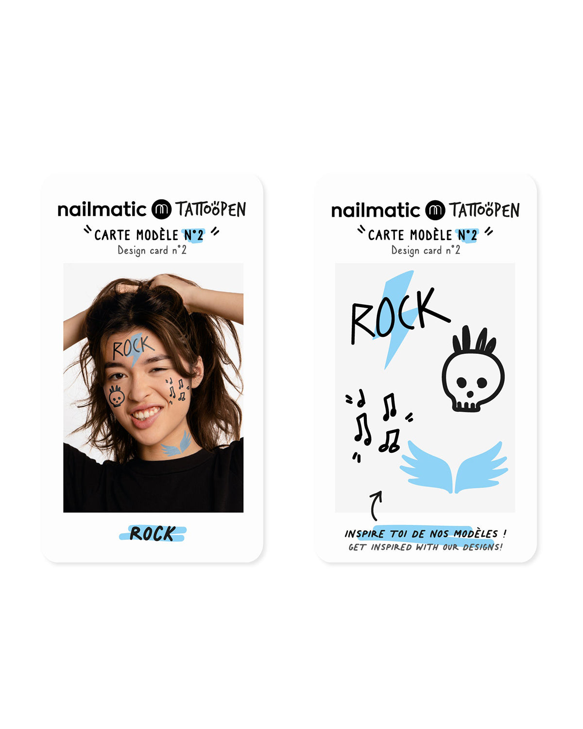 Nailmatic Tattoo Pen Set for Kids ROCK