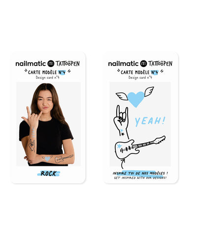Nailmatic Tattoo Pen Set for Kids ROCK