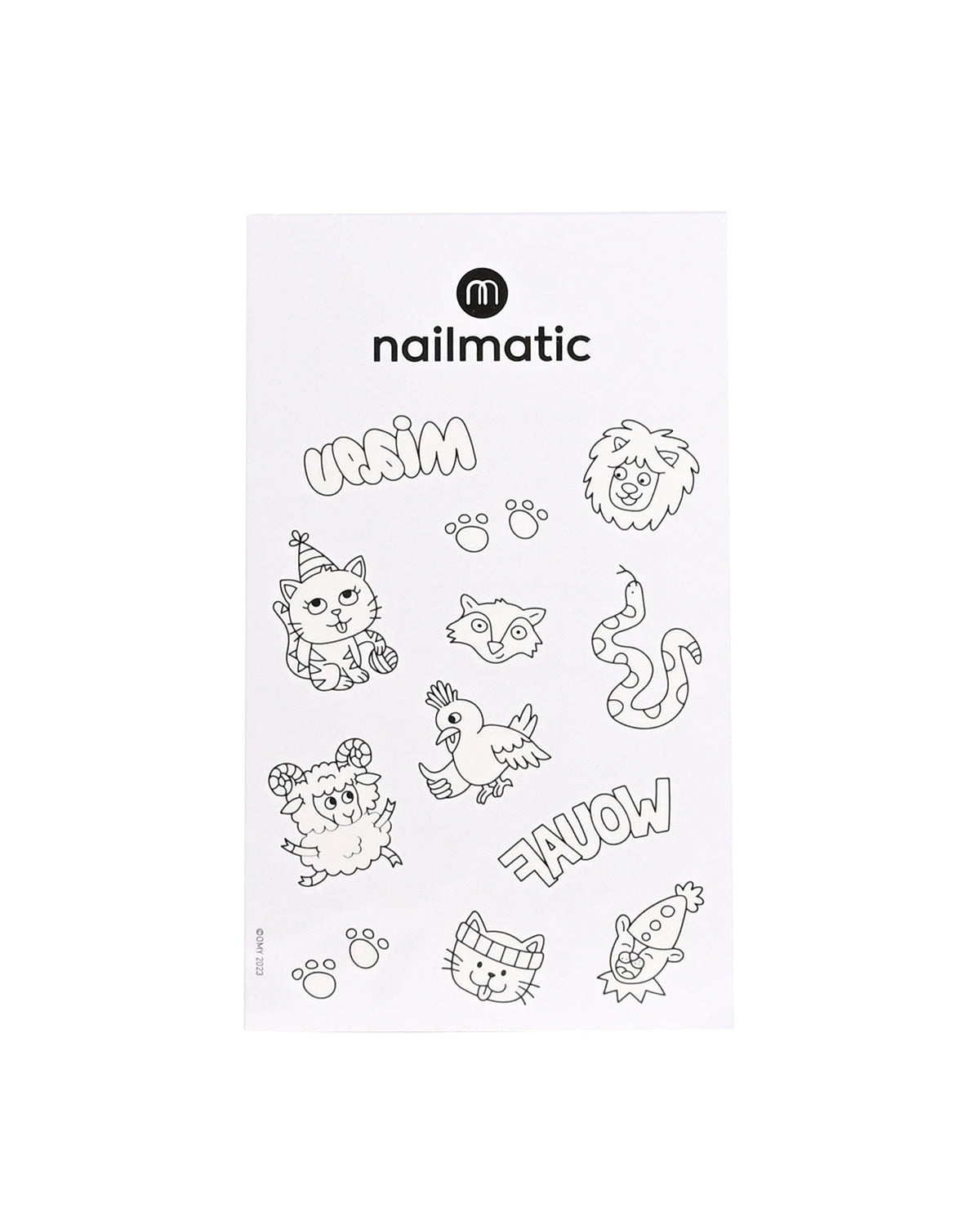 Nailmatic Temporary Coloring Tattoos - Animals