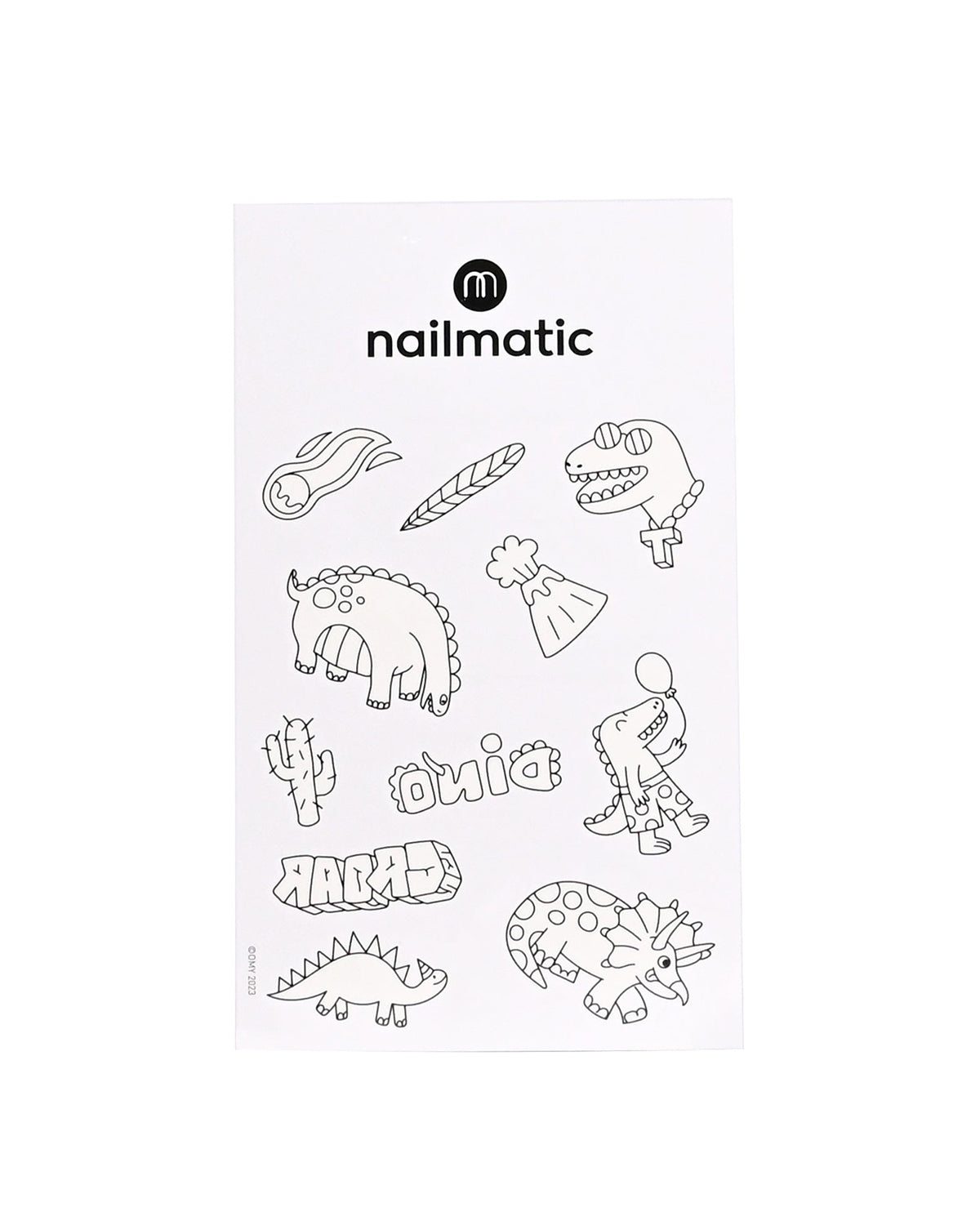 Nailmatic Temporary Coloring Tattoos - Dinosaurs