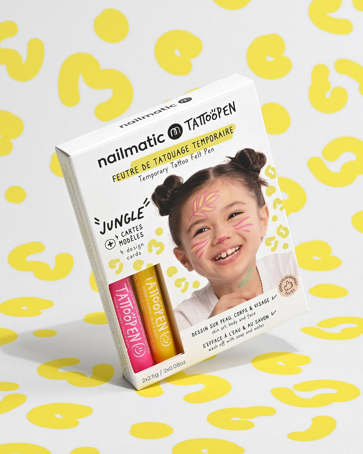 Nailmatic Tattoo Pen Set for Kids JUNGLE