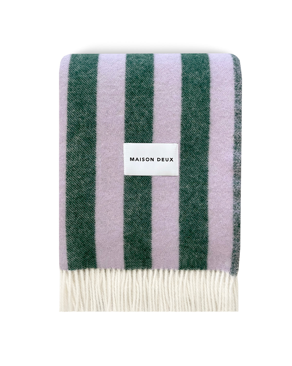 Maison Deux Blanket CANDY WRAP Lilac / Green 4.25 x 6.5 ft
