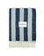 Maison Deux Blanket CANDY WRAP Navy / Ice Blue 4.25 x 6.5 ft