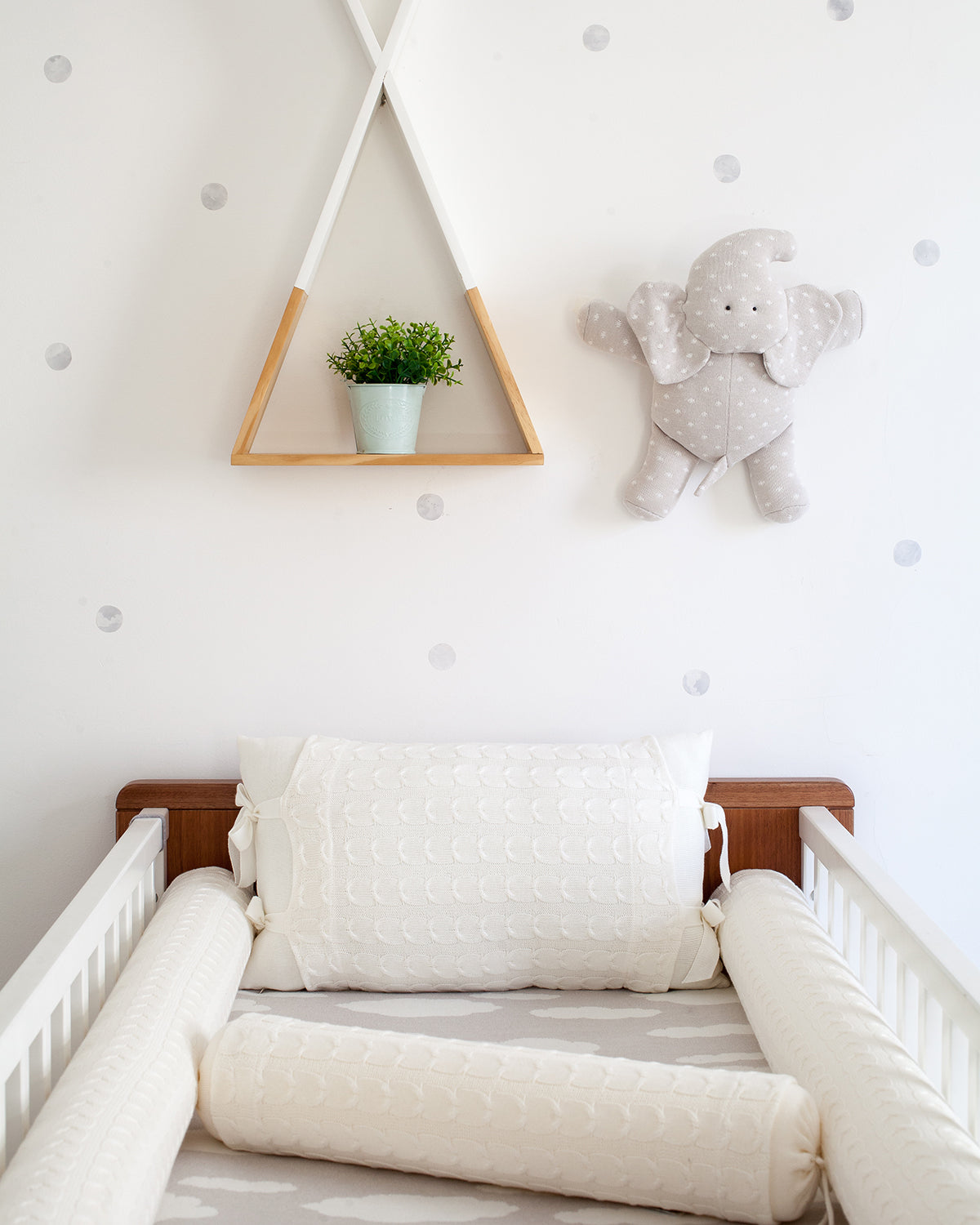 Pillow CRIB SIDE PROTECTOR Pair Light Blue