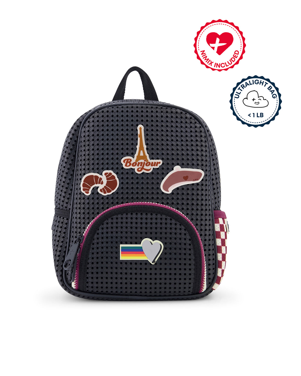 Light Plus Nine Backpack LITTLE STARTER Checkered Brick AND Nimix PARIS Set 3 Pieces