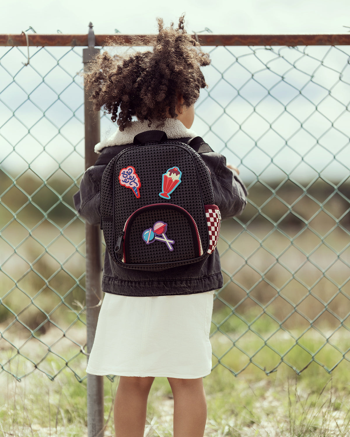 Light Plus Nine Backpack LITTLE STARTER Checkered Brick AND Nimix PARIS Set 3 Pieces