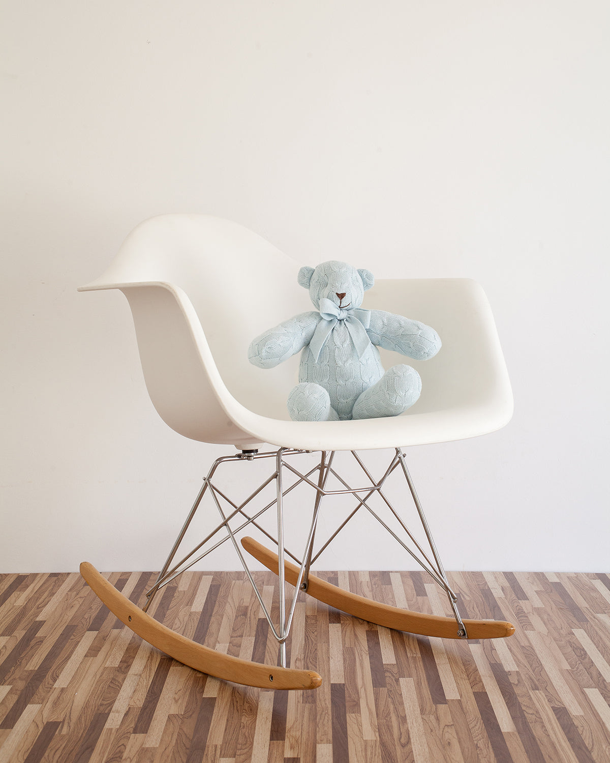 Plush CABLE KNIT TEDDY BEAR Mint