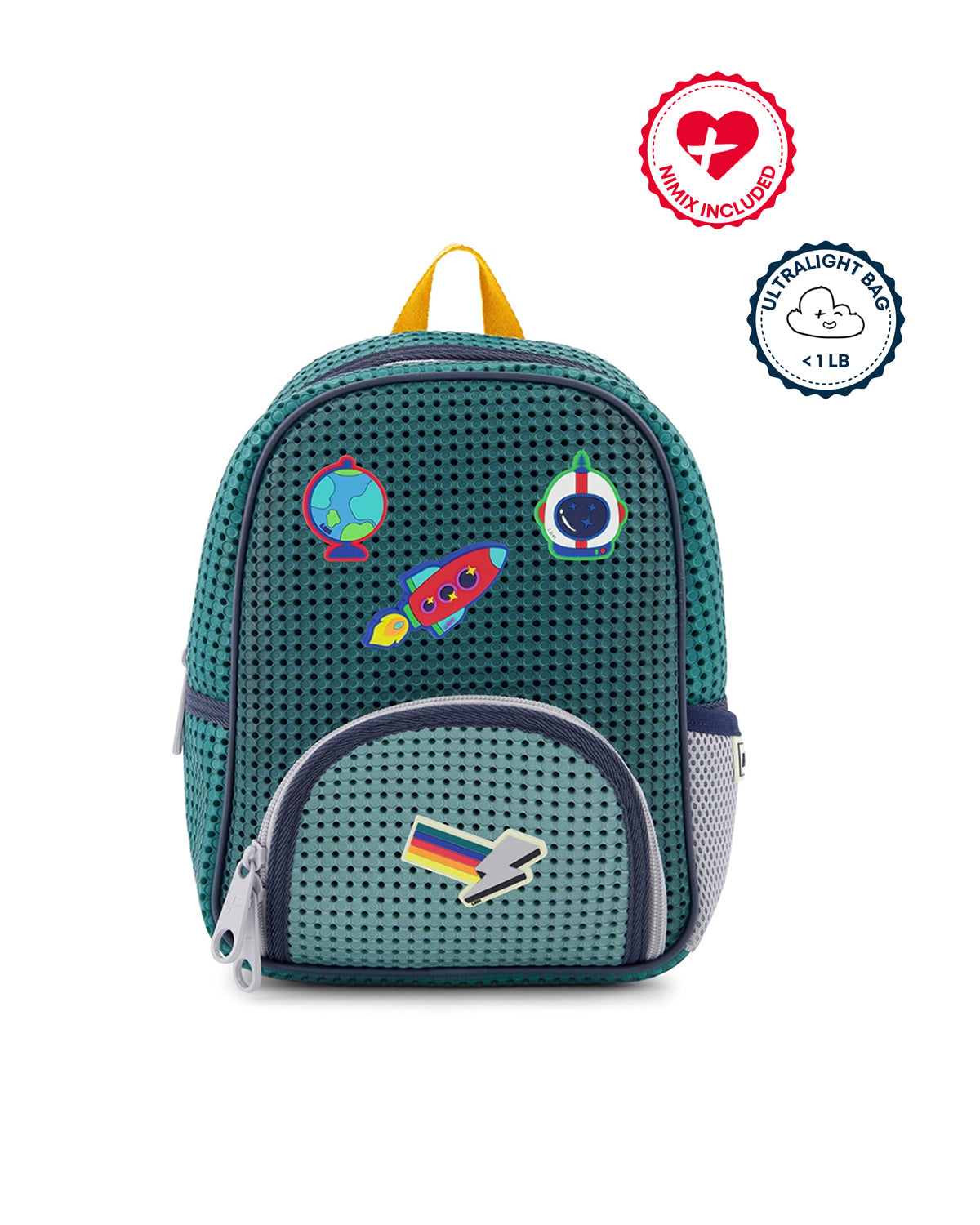 Light Plus Nine Backpack LITTLE STARTER Multi Green AND Nimix COSMOS Set 3 Pieces