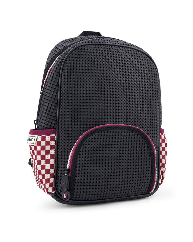 Red and white checkered backpack hotsell