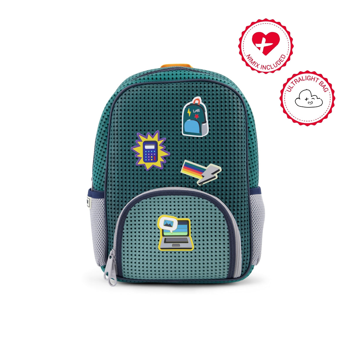 Starter Backpack Multi Green with Nimix School-boy Set