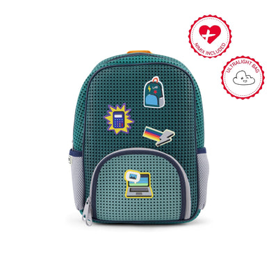 Starter Backpack Multi Green with Nimix School-boy Set