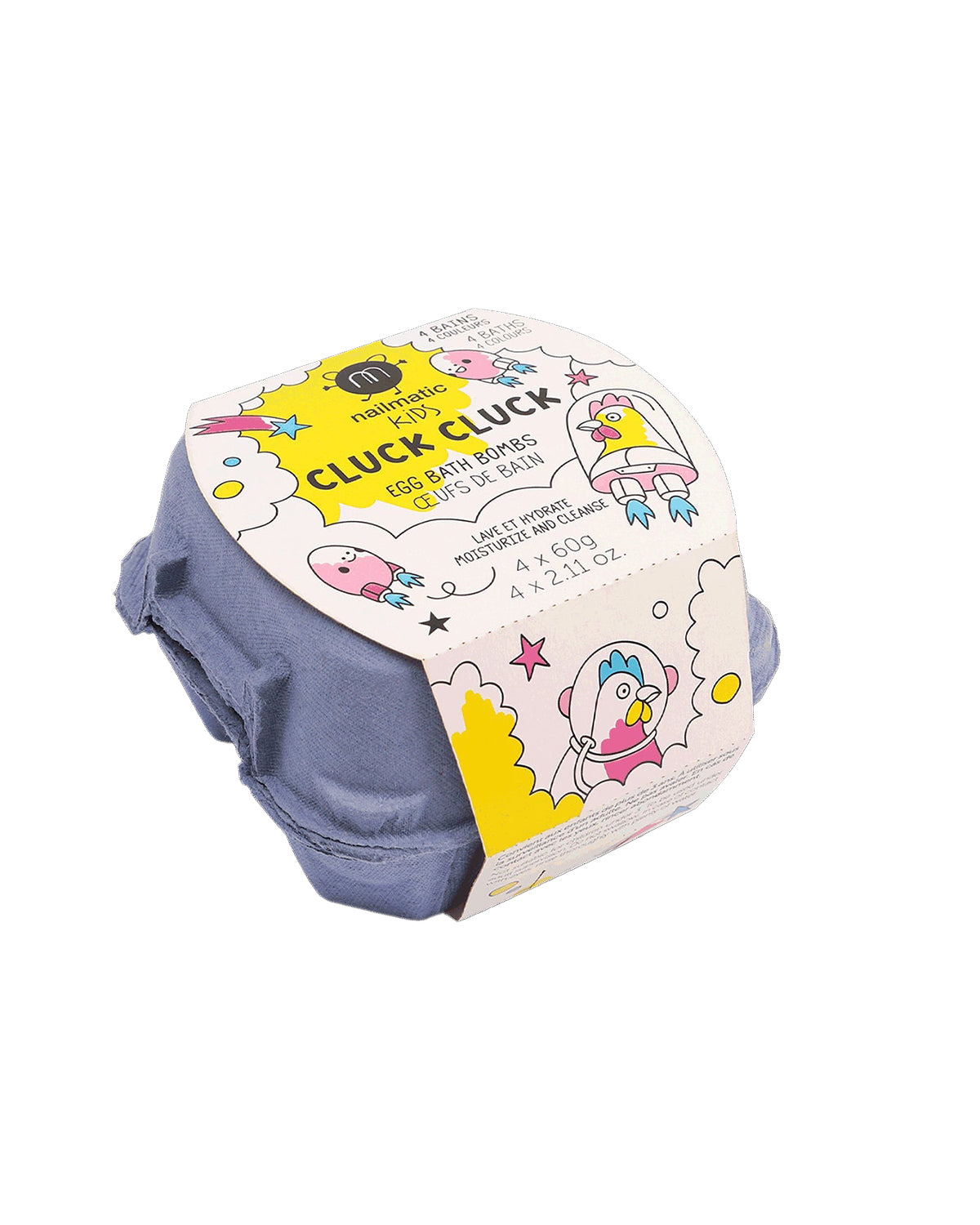 Nailmatic Bath Bomb Set for Kids EGG-SHAPED
