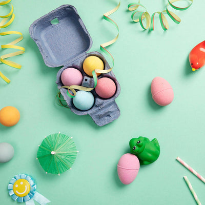 easter kids bath bomb with open packaging nailmatic kids
