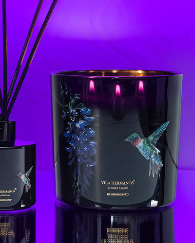 Candle in Jar JUNGLETOPIA 7oz Colibri Hummingbird
