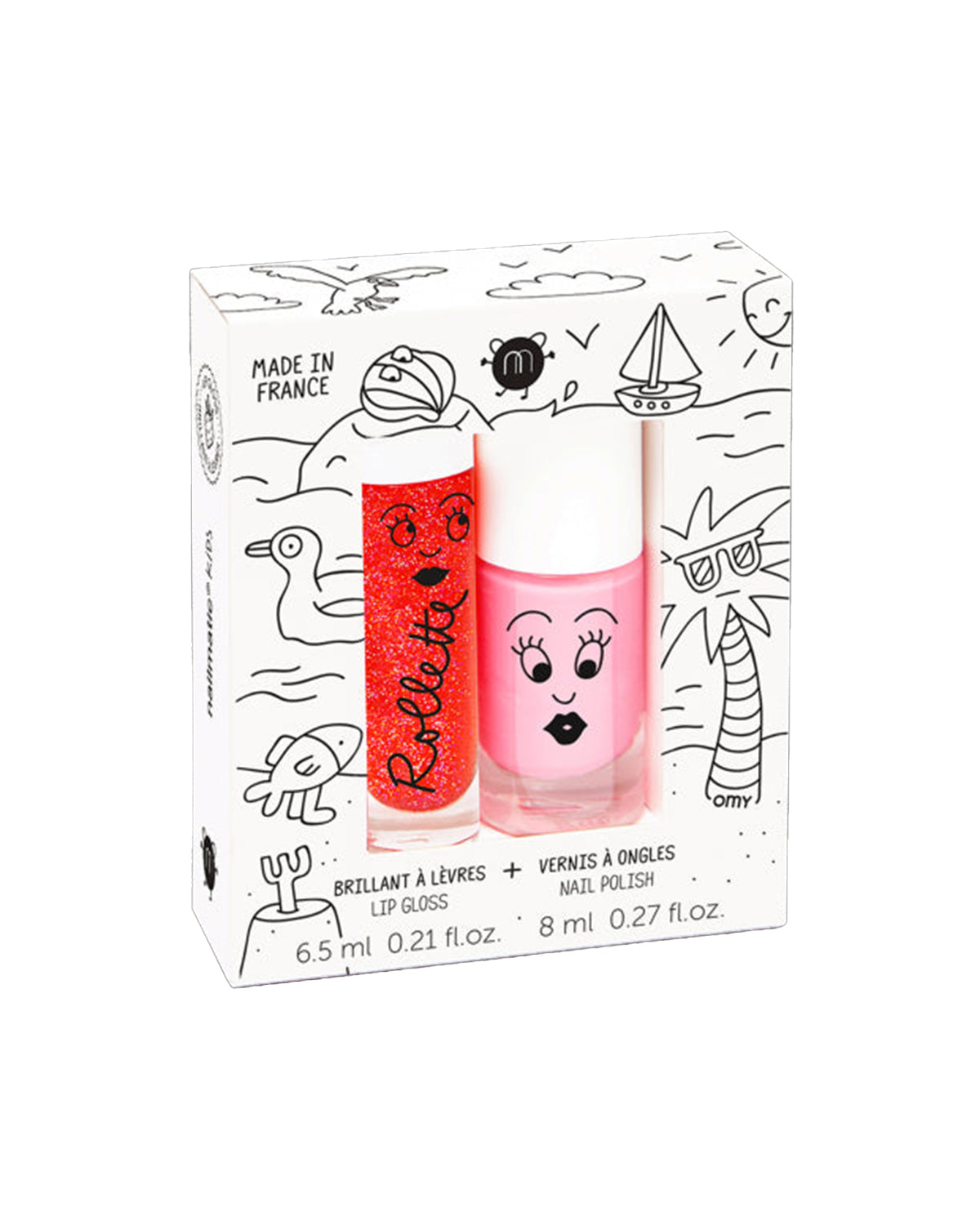 Nailmatic Nailpolish and Lip Gloss Set for Kids HOLIDAYS