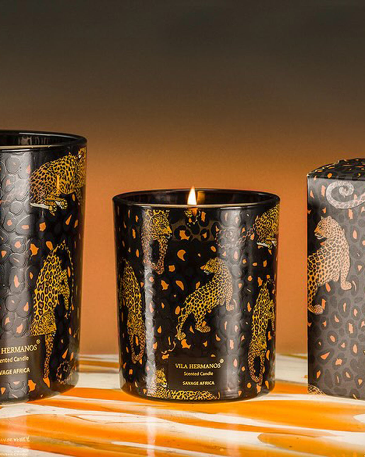 Candle in Jar JUNGLETOPIA 7oz Leopard Savage Africa